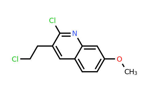 CAS 73863-51-1 | 2-Chloro-3-(2-chloroethyl)-7-methoxyquinoline
