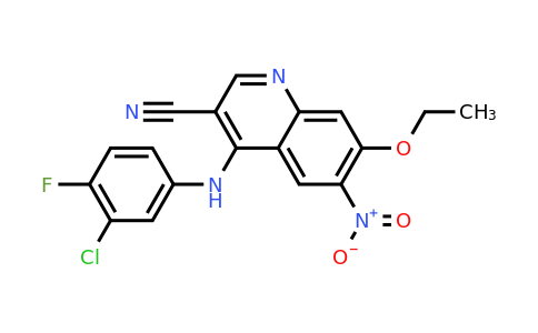 CAS 740791-06-4 | 4-((3-Chloro-4-fluorophenyl)amino)-7-ethoxy-6-nitroquinoline-3-carbonitrile