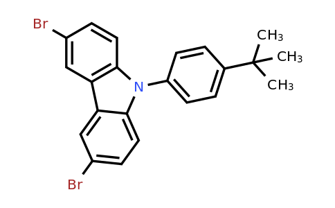 CAS 741293-42-5 | 3,6-Dibromo-9-(4-(tert-butyl)phenyl)-9H-carbazole