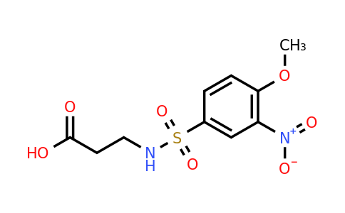 CAS 741731-75-9 | 3-(4-methoxy-3-nitrobenzenesulfonamido)propanoic acid