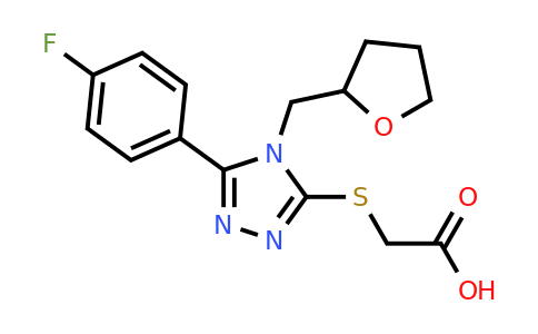 CAS 741731-81-7 | 2-{[5-(4-fluorophenyl)-4-[(oxolan-2-yl)methyl]-4H-1,2,4-triazol-3-yl]sulfanyl}acetic acid