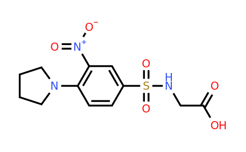 CAS 742094-60-6 | 2-[3-nitro-4-(pyrrolidin-1-yl)benzenesulfonamido]acetic acid