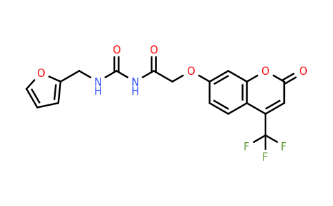CAS 742110-84-5 | N-((Furan-2-ylmethyl)carbamoyl)-2-((2-oxo-4-(trifluoromethyl)-2H-chromen-7-yl)oxy)acetamide