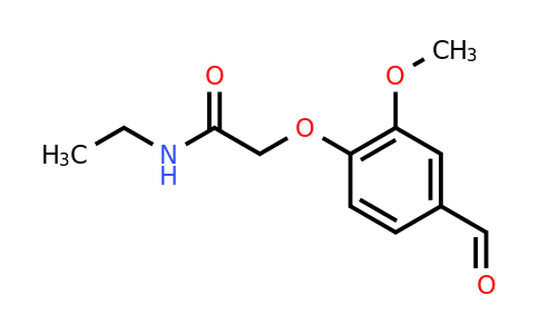 CAS 742116-67-2 | N-ethyl-2-(4-formyl-2-methoxyphenoxy)acetamide