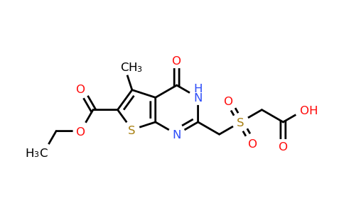 CAS 742118-89-4 | 2-{[6-(ethoxycarbonyl)-5-methyl-4-oxo-3H,4H-thieno[2,3-d]pyrimidin-2-yl]methanesulfonyl}acetic acid