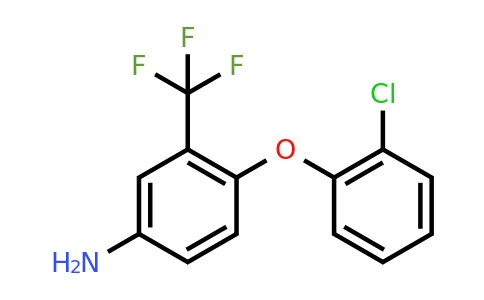 CAS 74338-18-4 | 4-(2-Chlorophenoxy)-3-(trifluoromethyl)aniline