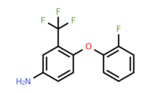 CAS 74338-19-5 | 4-(2-Fluorophenoxy)-3-(trifluoromethyl)aniline