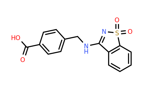 CAS 743439-41-0 | 4-{[(1,1-dioxo-1lambda6,2-benzothiazol-3-yl)amino]methyl}benzoic acid