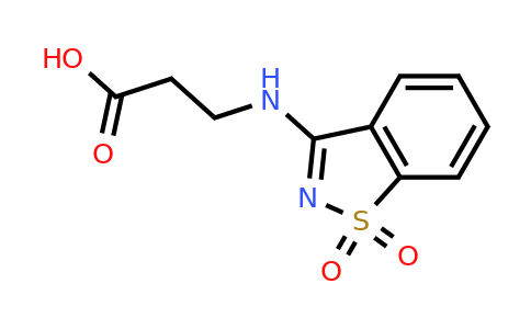 CAS 743440-15-5 | 3-[(1,1-dioxo-1lambda6,2-benzothiazol-3-yl)amino]propanoic acid