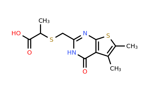 CAS 743440-25-7 | 2-[({5,6-dimethyl-4-oxo-3H,4H-thieno[2,3-d]pyrimidin-2-yl}methyl)sulfanyl]propanoic acid