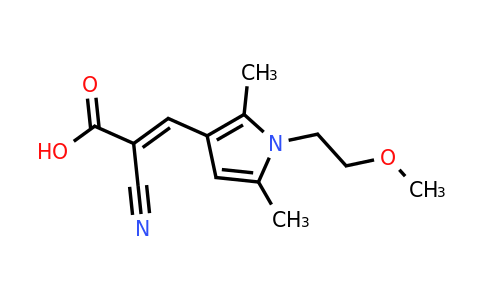 CAS 743440-54-2 | 2-Cyano-3-(1-(2-methoxyethyl)-2,5-dimethyl-1H-pyrrol-3-yl)acrylic acid