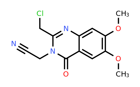 CAS 743441-89-6 | 2-[2-(chloromethyl)-6,7-dimethoxy-4-oxo-3,4-dihydroquinazolin-3-yl]acetonitrile