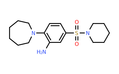 CAS 743441-90-9 | 2-(azepan-1-yl)-5-(piperidine-1-sulfonyl)aniline