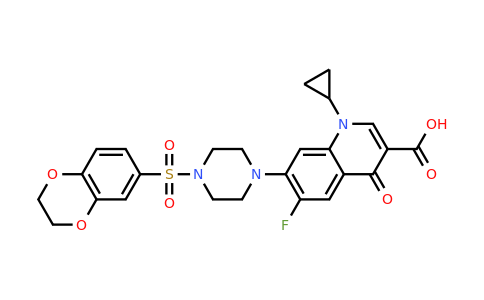 CAS 743441-94-3 | 1-cyclopropyl-7-[4-(2,3-dihydro-1,4-benzodioxine-6-sulfonyl)piperazin-1-yl]-6-fluoro-4-oxo-1,4-dihydroquinoline-3-carboxylic acid