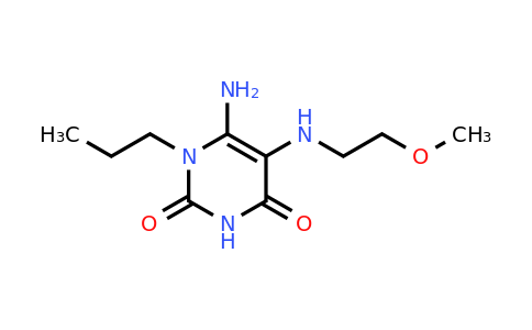 6-Amino-5-((2-methoxyethyl)amino)-1-propylpyrimidine-2,4(1H,3H)-dione