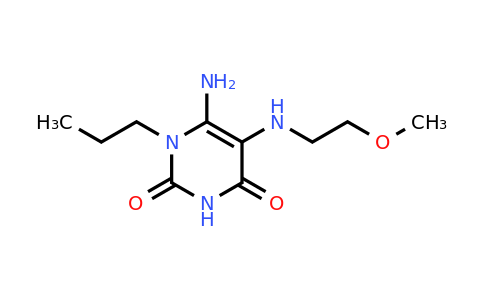 CAS 743442-00-4 | 6-Amino-5-((2-methoxyethyl)amino)-1-propylpyrimidine-2,4(1H,3H)-dione