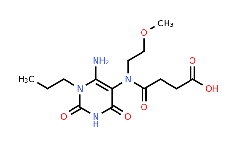 CAS 743442-04-8 | 3-[(6-amino-2,4-dioxo-1-propyl-1,2,3,4-tetrahydropyrimidin-5-yl)(2-methoxyethyl)carbamoyl]propanoic acid