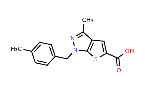 CAS 743444-19-1 | 3-methyl-1-[(4-methylphenyl)methyl]-1H-thieno[2,3-c]pyrazole-5-carboxylic acid