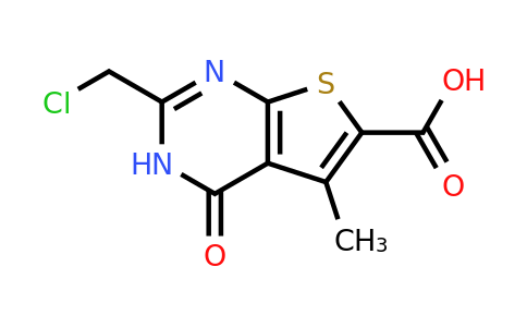 CAS 743444-28-2 | 2-(chloromethyl)-5-methyl-4-oxo-3H,4H-thieno[2,3-d]pyrimidine-6-carboxylic acid