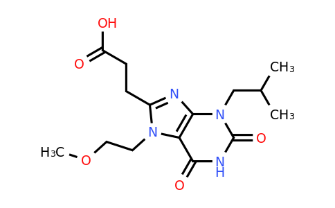 CAS 743444-29-3 | 3-[7-(2-methoxyethyl)-3-(2-methylpropyl)-2,6-dioxo-2,3,6,7-tetrahydro-1H-purin-8-yl]propanoic acid