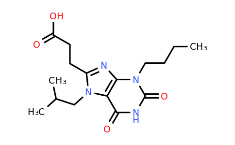 CAS 743444-58-8 | 3-[3-butyl-7-(2-methylpropyl)-2,6-dioxo-2,3,6,7-tetrahydro-1H-purin-8-yl]propanoic acid