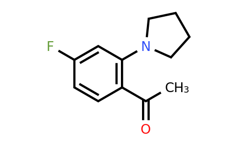 CAS 743444-59-9 | 1-[4-fluoro-2-(pyrrolidin-1-yl)phenyl]ethan-1-one