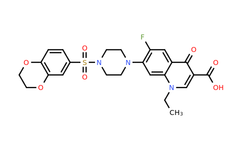 CAS 743444-68-0 | 7-[4-(2,3-dihydro-1,4-benzodioxine-6-sulfonyl)piperazin-1-yl]-1-ethyl-6-fluoro-4-oxo-1,4-dihydroquinoline-3-carboxylic acid