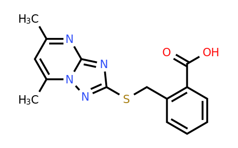 CAS 743445-05-8 | 2-[({5,7-dimethyl-[1,2,4]triazolo[1,5-a]pyrimidin-2-yl}sulfanyl)methyl]benzoic acid