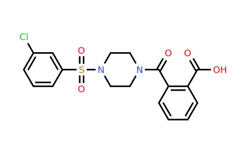 CAS 743445-14-9 | 2-[4-(3-chlorobenzenesulfonyl)piperazine-1-carbonyl]benzoic acid