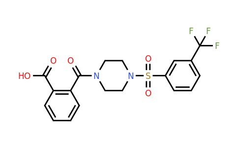 CAS 743451-21-0 | 2-{4-[3-(trifluoromethyl)benzenesulfonyl]piperazine-1-carbonyl}benzoic acid