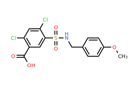 CAS 743451-38-9 | 2,4-dichloro-5-{[(4-methoxyphenyl)methyl]sulfamoyl}benzoic acid