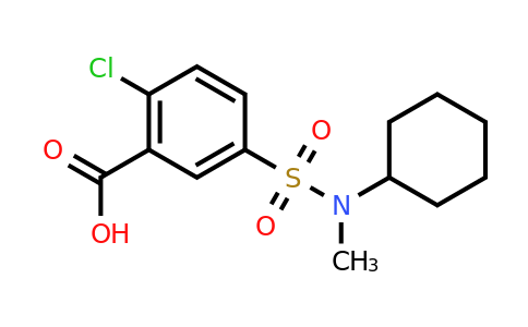 CAS 743451-72-1 | 2-chloro-5-[cyclohexyl(methyl)sulfamoyl]benzoic acid