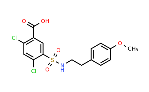 CAS 743451-78-7 | 2,4-dichloro-5-{[2-(4-methoxyphenyl)ethyl]sulfamoyl}benzoic acid