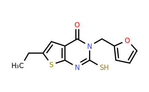 CAS 743452-29-1 | 6-ethyl-3-[(furan-2-yl)methyl]-2-sulfanyl-3H,4H-thieno[2,3-d]pyrimidin-4-one
