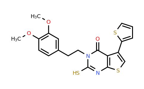 CAS 743452-31-5 | 3-[2-(3,4-dimethoxyphenyl)ethyl]-2-sulfanyl-5-(thiophen-2-yl)-3H,4H-thieno[2,3-d]pyrimidin-4-one