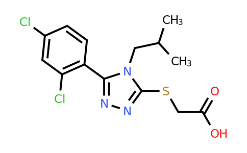 CAS 743452-32-6 | 2-{[5-(2,4-dichlorophenyl)-4-(2-methylpropyl)-4H-1,2,4-triazol-3-yl]sulfanyl}acetic acid