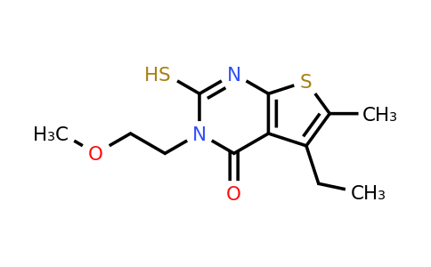 CAS 743452-33-7 | 5-ethyl-3-(2-methoxyethyl)-6-methyl-2-sulfanyl-3H,4H-thieno[2,3-d]pyrimidin-4-one