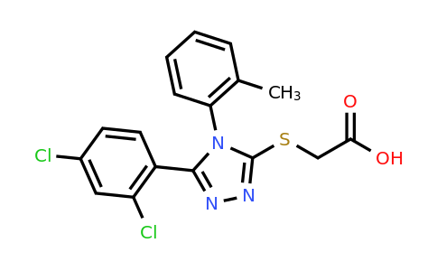 CAS 743452-34-8 | 2-{[5-(2,4-dichlorophenyl)-4-(2-methylphenyl)-4H-1,2,4-triazol-3-yl]sulfanyl}acetic acid