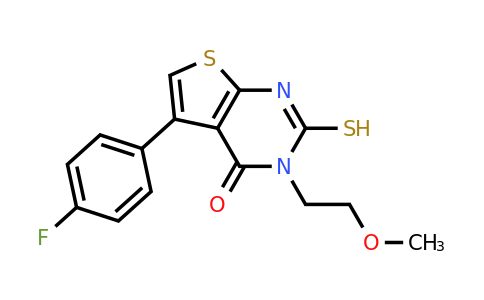 CAS 743452-38-2 | 5-(4-fluorophenyl)-3-(2-methoxyethyl)-2-sulfanyl-3H,4H-thieno[2,3-d]pyrimidin-4-one