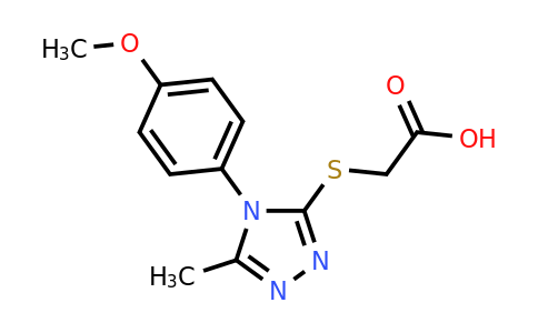 CAS 743452-47-3 | 2-{[4-(4-methoxyphenyl)-5-methyl-4H-1,2,4-triazol-3-yl]sulfanyl}acetic acid