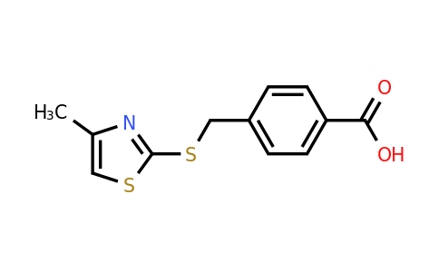 CAS 743452-52-0 | 4-{[(4-methyl-1,3-thiazol-2-yl)sulfanyl]methyl}benzoic acid