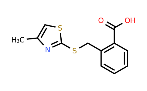 CAS 743453-22-7 | 2-{[(4-methyl-1,3-thiazol-2-yl)sulfanyl]methyl}benzoic acid