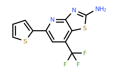CAS 743453-27-2 | 5-(thiophen-2-yl)-7-(trifluoromethyl)-[1,3]thiazolo[4,5-b]pyridin-2-amine
