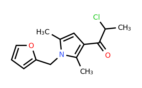 CAS 743453-39-6 | 2-chloro-1-{1-[(furan-2-yl)methyl]-2,5-dimethyl-1H-pyrrol-3-yl}propan-1-one