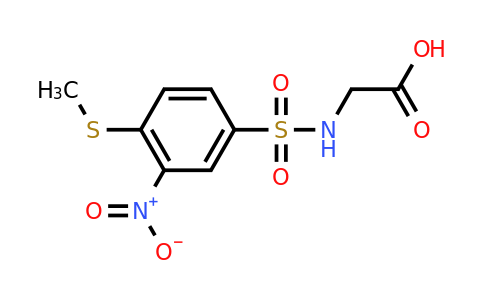 CAS 743453-41-0 | 2-[4-(methylsulfanyl)-3-nitrobenzenesulfonamido]acetic acid