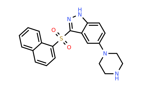 CAS 744218-85-7 | 3-(Naphthalen-1-ylsulfonyl)-5-(piperazin-1-yl)-1H-indazole