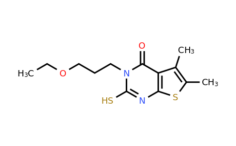 CAS 744227-02-9 | 3-(3-ethoxypropyl)-5,6-dimethyl-2-sulfanyl-3H,4H-thieno[2,3-d]pyrimidin-4-one