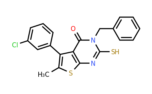 CAS 744227-39-2 | 3-benzyl-5-(3-chlorophenyl)-6-methyl-2-sulfanyl-3H,4H-thieno[2,3-d]pyrimidin-4-one