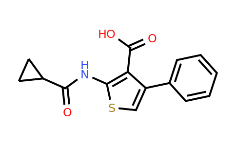 CAS 744230-61-3 | 2-cyclopropaneamido-4-phenylthiophene-3-carboxylic acid