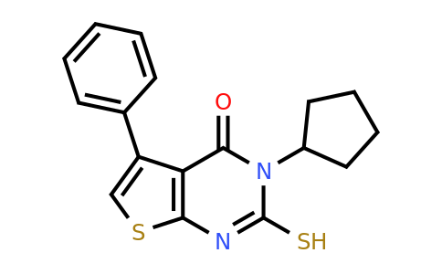 CAS 744241-97-2 | 3-cyclopentyl-5-phenyl-2-sulfanyl-3H,4H-thieno[2,3-d]pyrimidin-4-one
